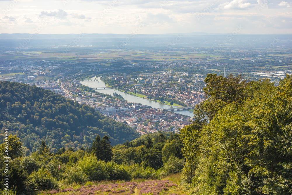 View over Heidelberg