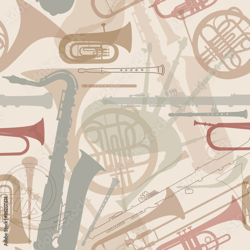Canvas Print Abstract Music Background