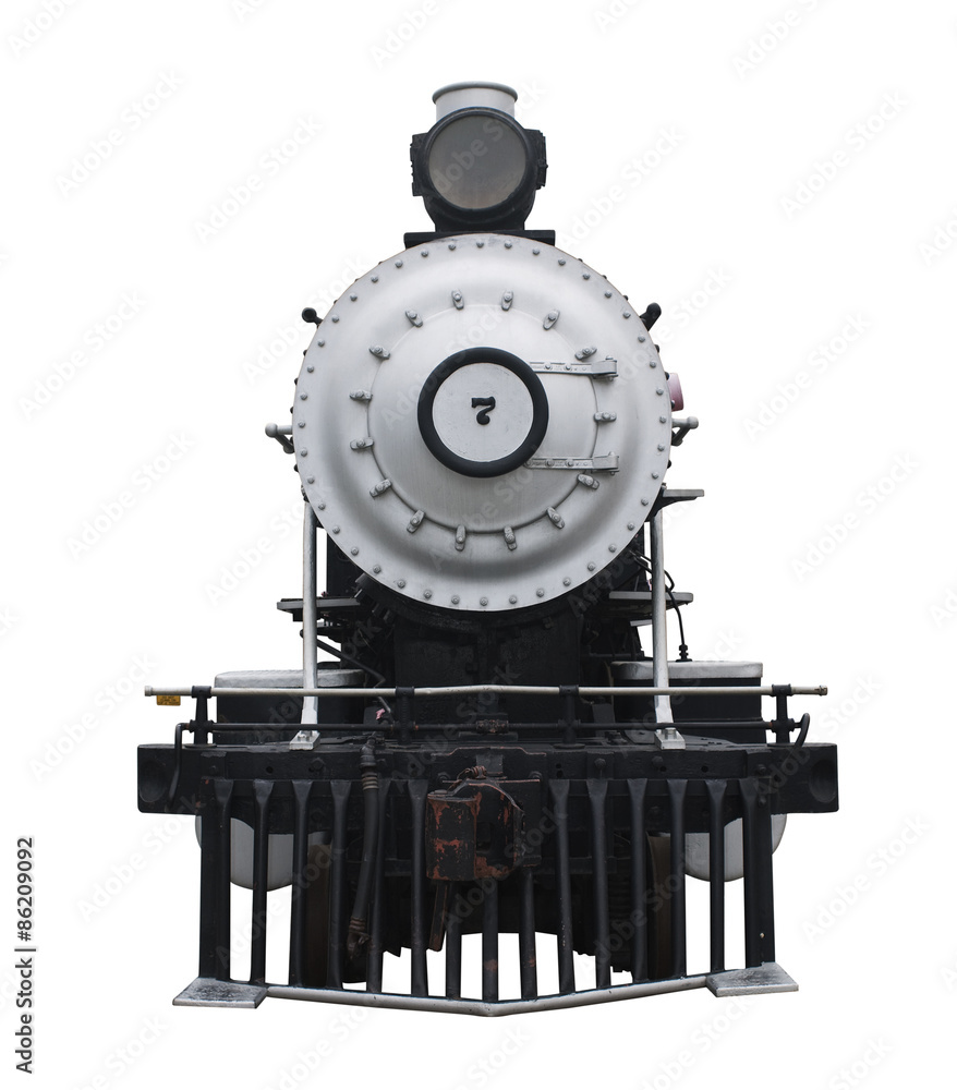 Fototapeta premium Steam Locomotive With A Clipping Path