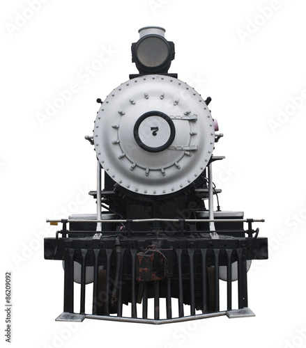 Steam Locomotive With A Clipping Path