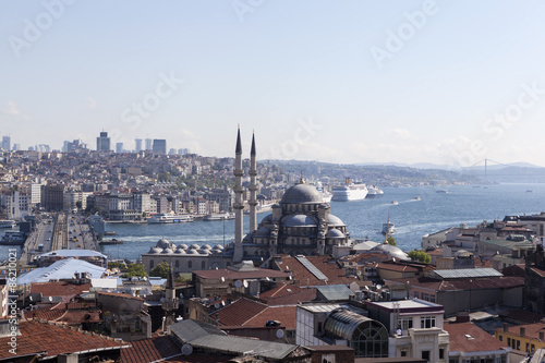 Вид на Новую мечеть, Галатский мост. Стамбул. 