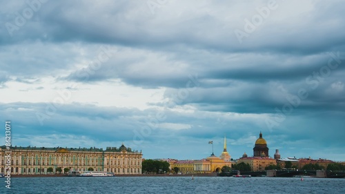 St. Isaac's Cathedral and other historical buildings. St. Petersburg.Russia photo