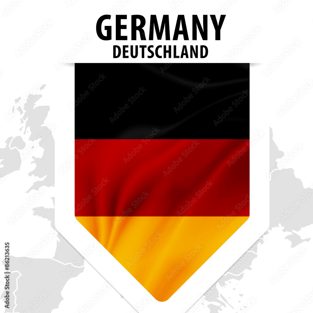 Fototapeta premium Fahne Flagge Flag Germany - Deutschland