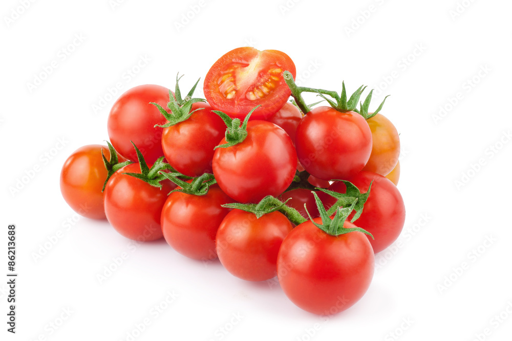 tomato isolated on the white background tomato isolated on the white background