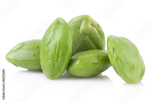 Petai, Bitter Beans isolated on a white background. photo