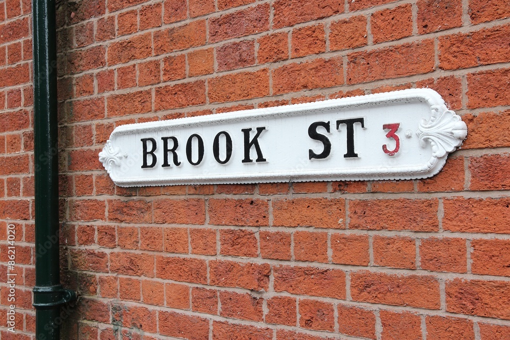 Vintage street sign in Birmingham, UK
