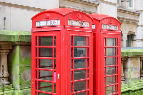 Telephone booth in Birmingham  UK