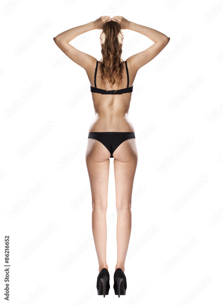 Beautiful full body brunette beauty woman in sexy underwear Beautiful full body brunette beauty woman in sexy underwear