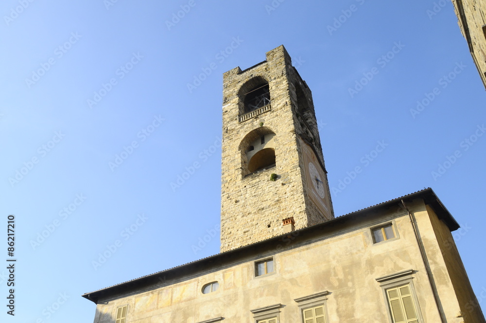 Torre Civica in Bergamo, Italy