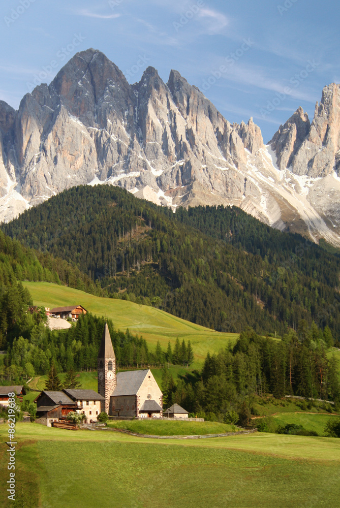 The Dolomites in the European Alps
