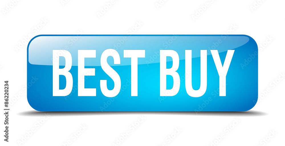 best buy blue square 3d realistic isolated web button best buy blue square 3d realistic isolated web button