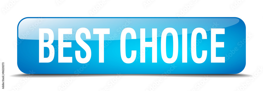 best choice blue square 3d realistic isolated web button best choice blue square 3d realistic isolated web button