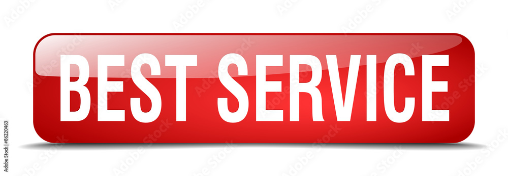 best service red square 3d realistic isolated web button best service red square 3d realistic isolated web button