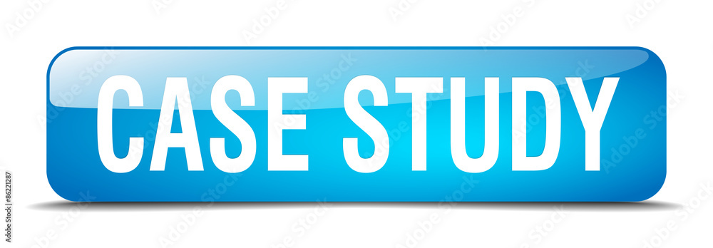 case study blue square 3d realistic isolated web button case study blue square 3d realistic isolated web button