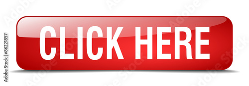 click here red square 3d realistic isolated web button