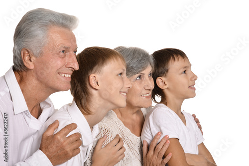 grandparents and their two grandchildren