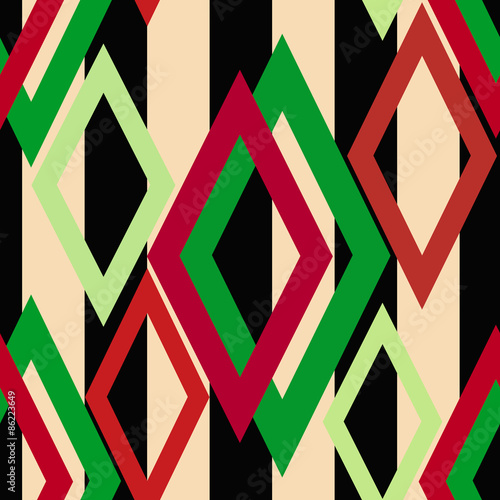 Seamless triangle bright pattern background geometric abstract
