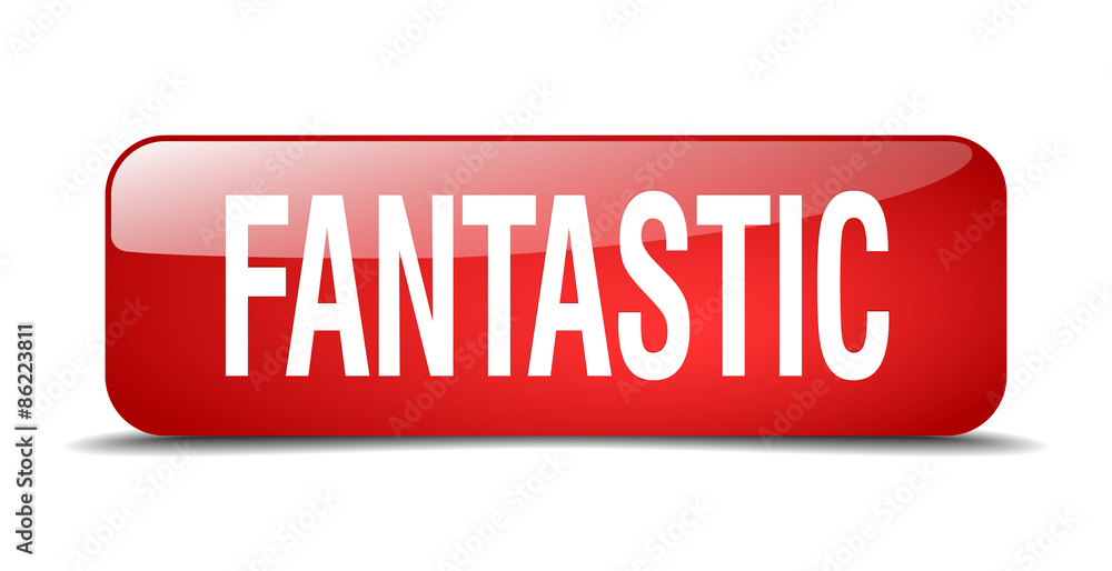 fantastic red square 3d realistic isolated web button fantastic red square 3d realistic isolated web button