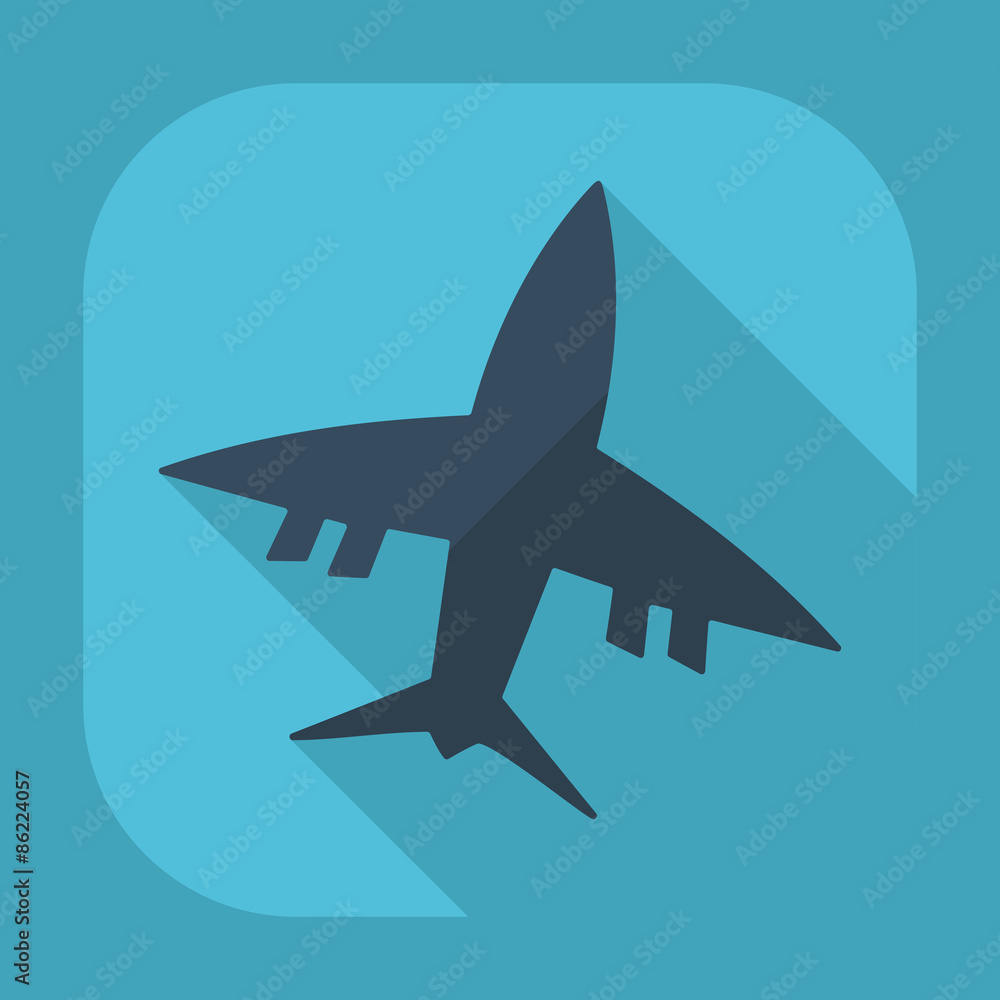 Flat modern design with shadow plane Flat modern design with shadow plane