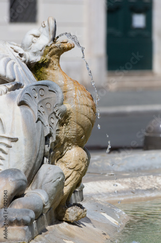 Fontana del Moro (Moor Fountain) at the Navona Square - Rome