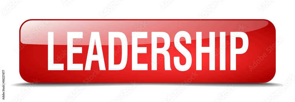 leadership red square 3d realistic isolated web button leadership red square 3d realistic isolated web button