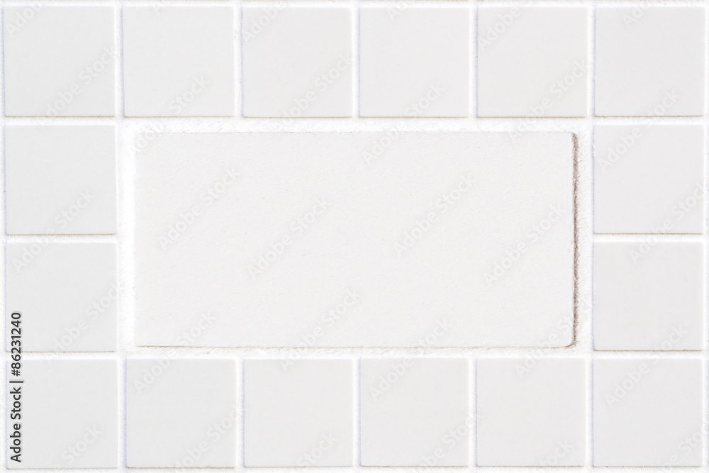 white ceramic tile with squares in rectangular form