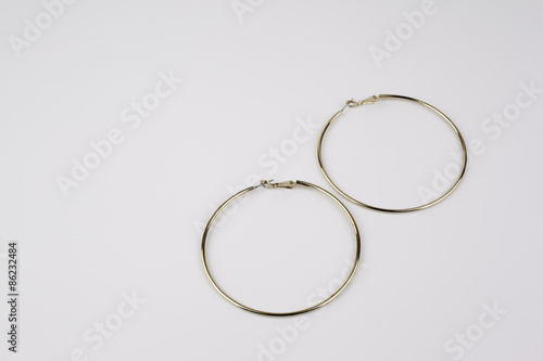 Gold rings, earrings