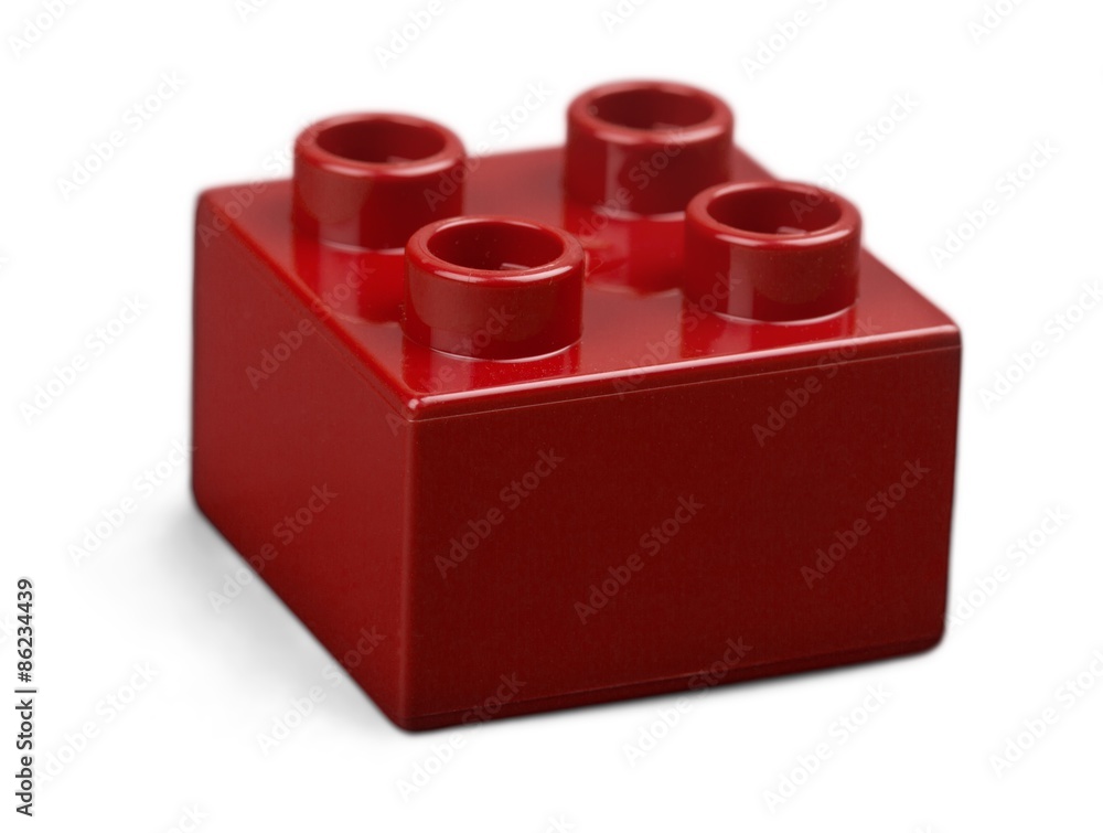 Fototapeta premium Isolated, brick, preschool.