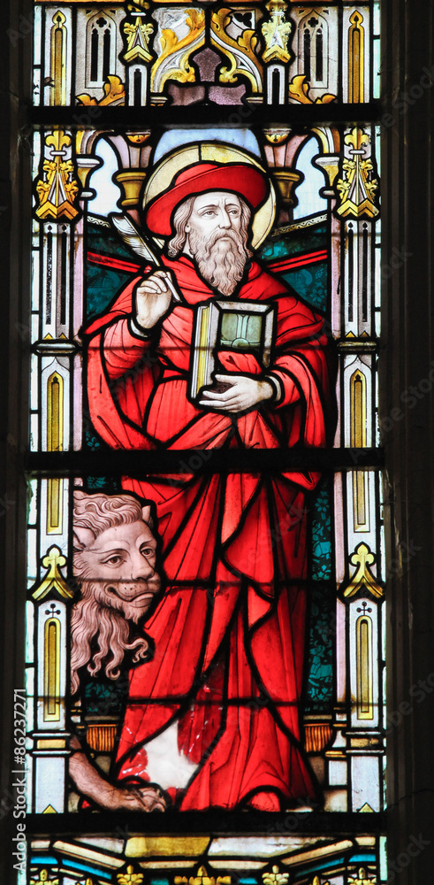 Fototapeta premium Stained Glass - Saint Jerome