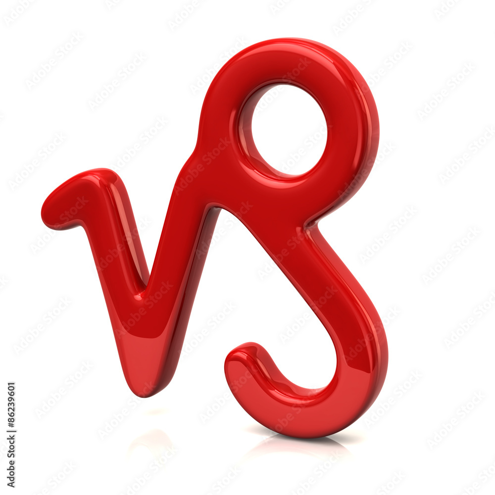 Red capricorn zodiac sign Red capricorn zodiac sign
