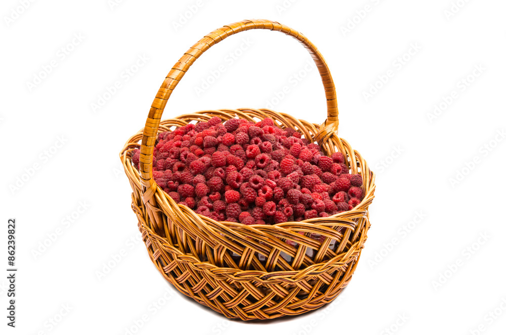 basket of raspberries basket of raspberries