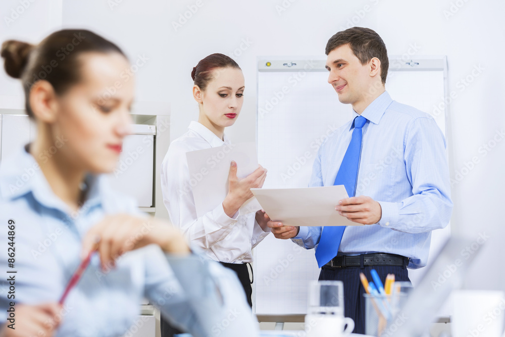 Fototapeta premium Working in partnership