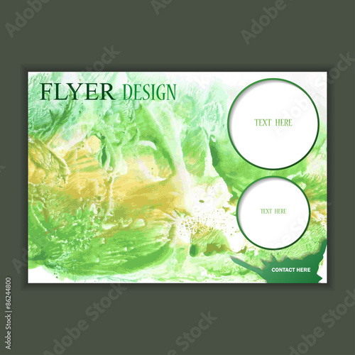 Horizontal business brochure for design