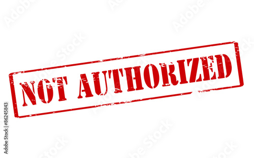 Not authorized
