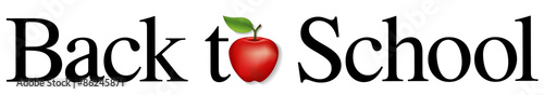 Back to School, red apple for the teacher,   education, literacy
