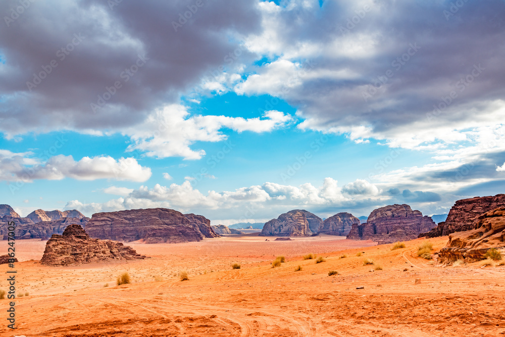 Jordanian desert in Wadi Rum, Jordan. Jordanian desert in Wadi Rum, Jordan.