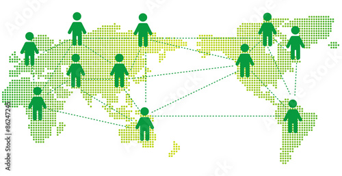 World map Social networking service Vector