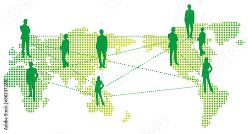 World map Social networking service Vector