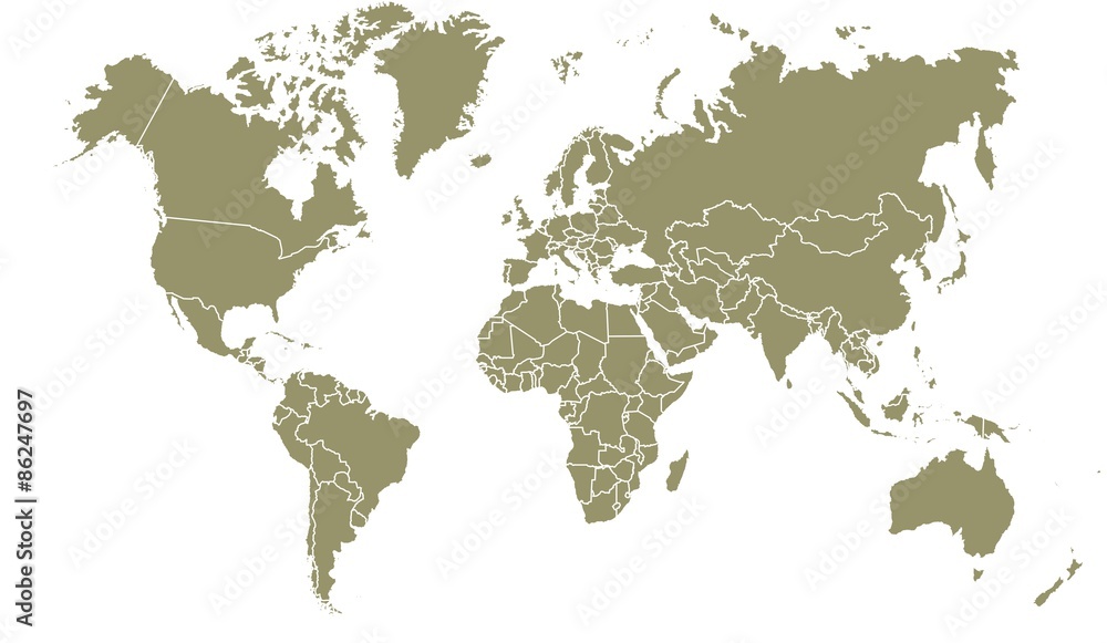 Obraz premium carte du monde 02072015