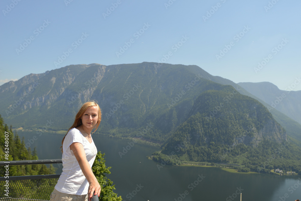 Naklejka premium young woman