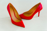 Czerwone damskie buty