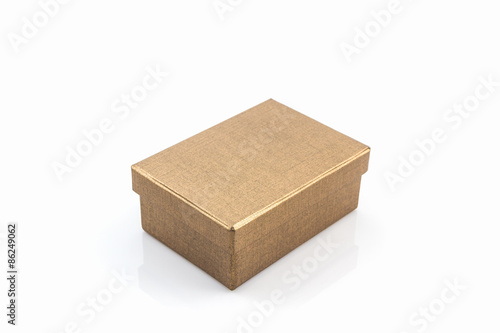 Brown paper box.