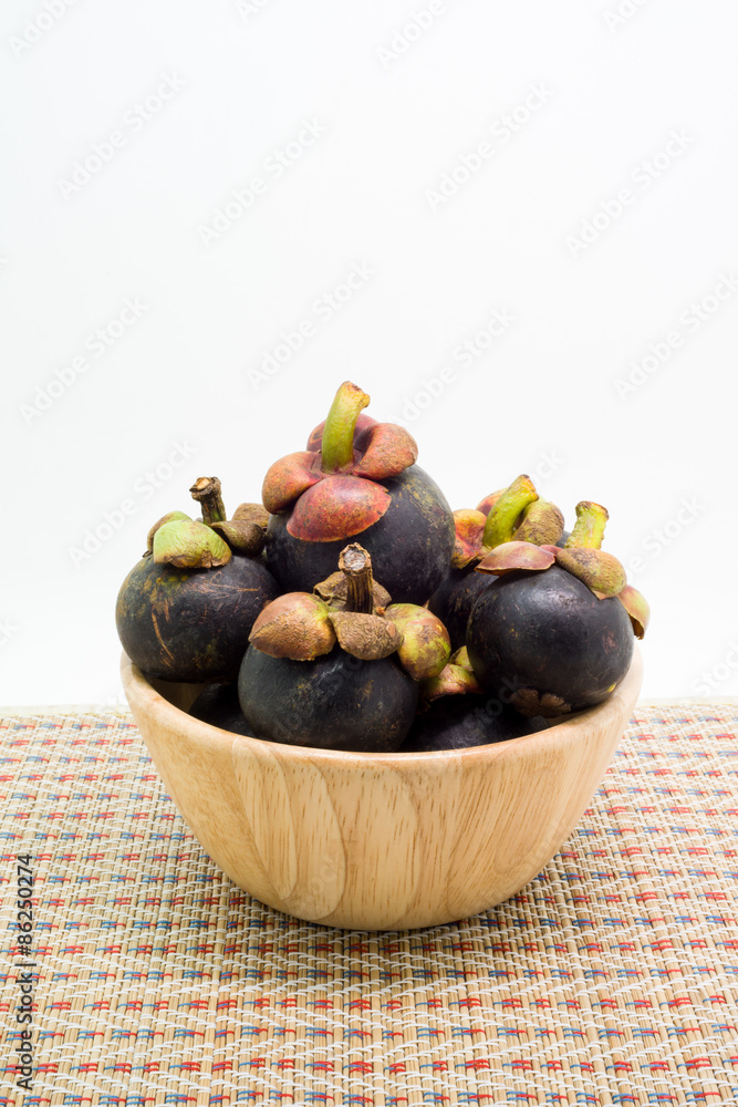 Fresh mangosteen, tropical fruit Fresh mangosteen, tropical fruit