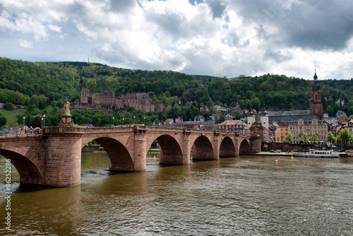 Historic Neuenheim Old Bridge in Heidelberg