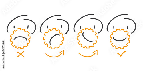 Strichmännchen Serie Pumpy / Smile!