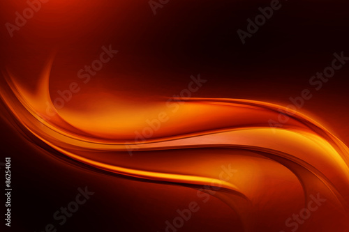 Dark Orange Modern Abstract Waves Background