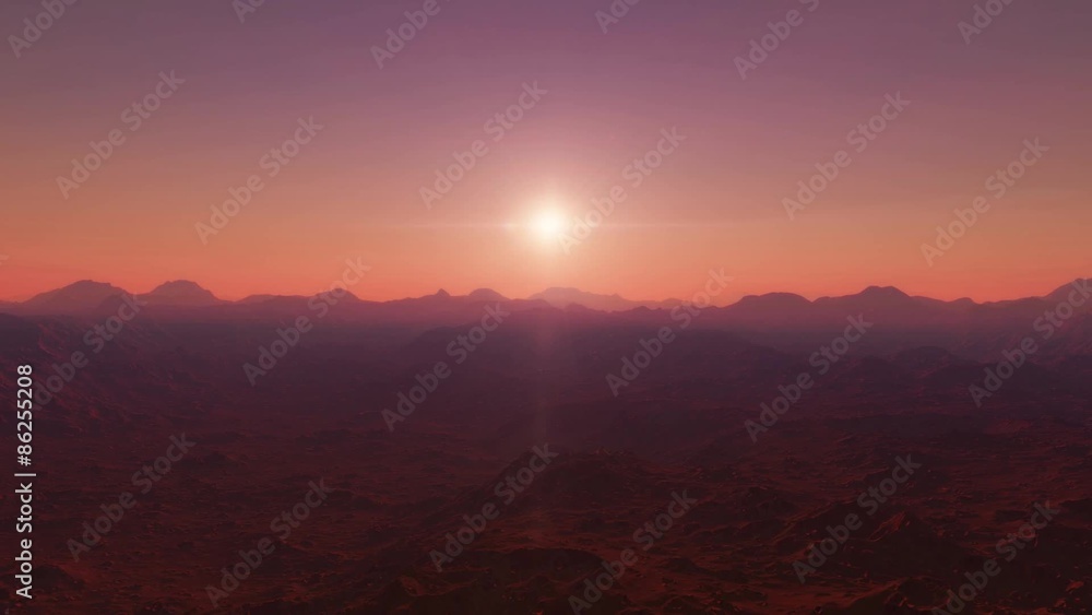 flying over an unknown planet flying over an unknown planet