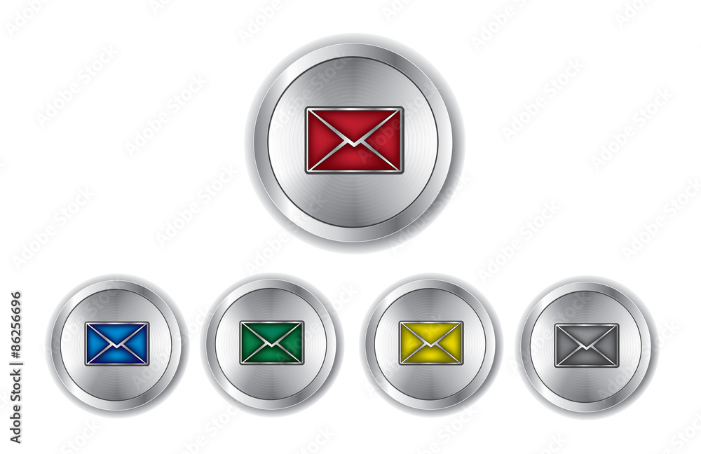 email sign on round metal button email sign on round metal button