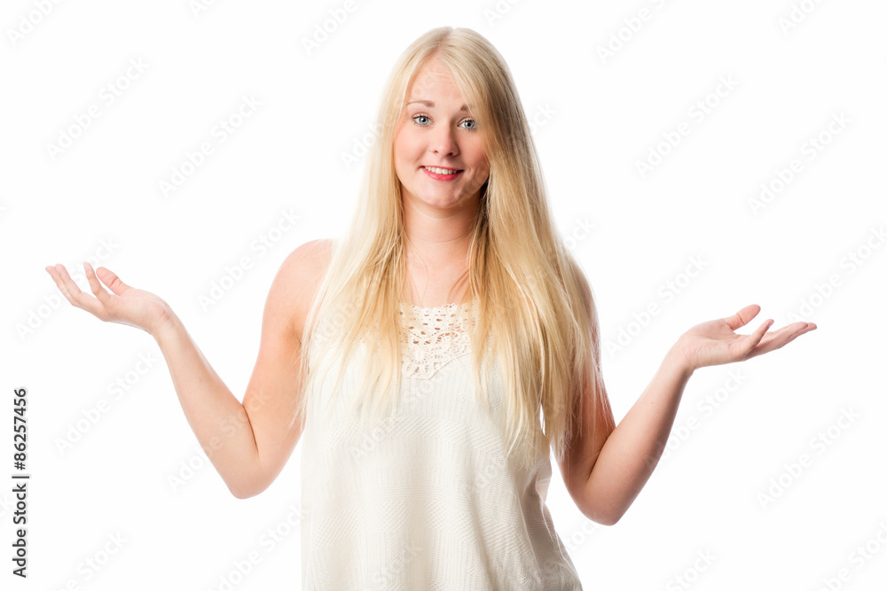 Selbstbewusste junge Frau Selbstbewusste junge Frau