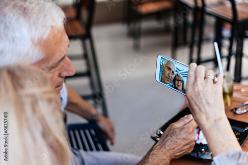 Mature Couple Taking Selfie